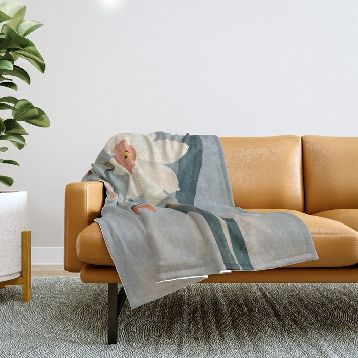 Daffodils Throw Blanket Gallery Image 1