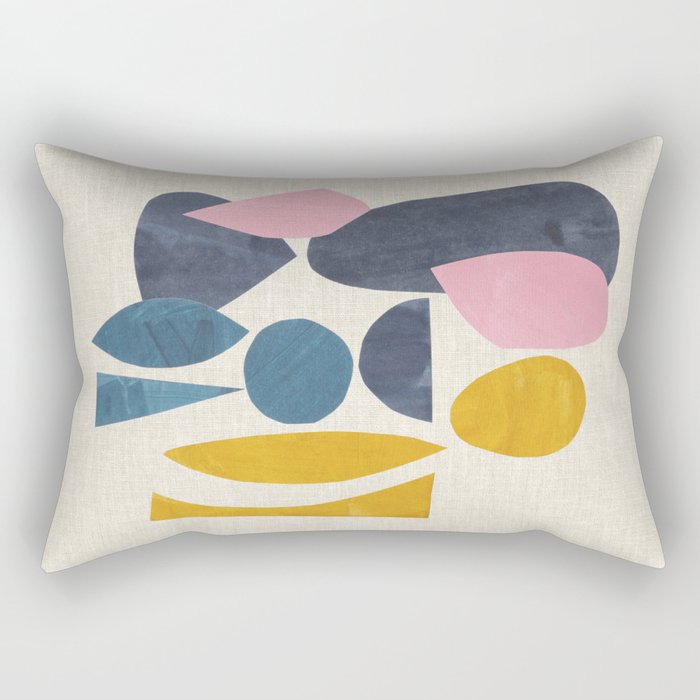 Gold Among Rocks Rectangular Pillow Gallery Image 1