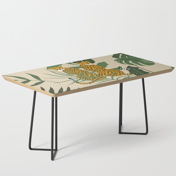 Palm Jungle Cheetah Prints Coffee Table Gallery Image 1