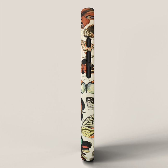 Papillon I Vintage French Butterfly Charts by Adolphe Millot iPhone Case Gallery Image 2