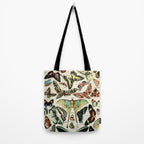Papillon I Vintage French Butterfly Charts by Adolphe Millot Tote Bag Gallery Image 2