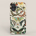 Papillon I Vintage French Butterfly Charts by Adolphe Millot iPhone Case Gallery Image 1
