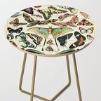 Papillon I Vintage French Butterfly Charts by Adolphe Millot Side Table Gallery Image 2