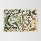 Papillon I Vintage French Butterfly Charts by Adolphe Millot Rug Gallery Image 2
