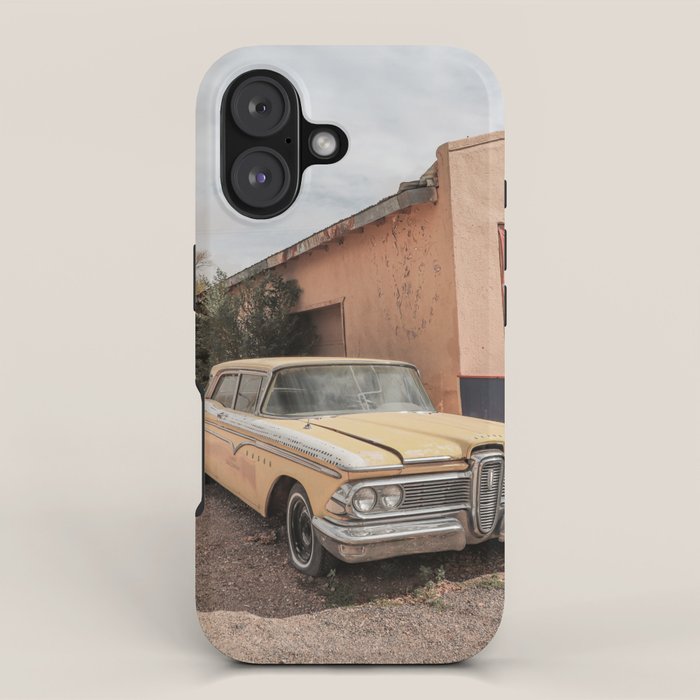 Vintage American Car Art Print | Famous Route 66 Scene Arizona Photo | USA Color Travel Photography iPhone Case Gallery Image 1