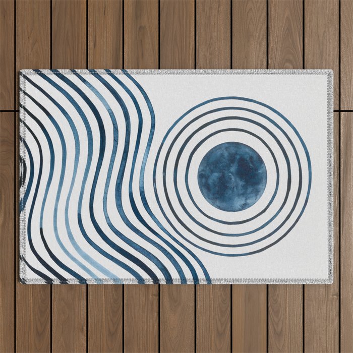 Floating Around Outdoor Rug Gallery Image 1