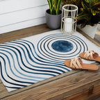 Floating Around Outdoor Rug Gallery Image 2