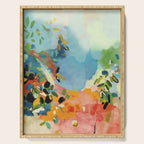 garden with sea view and olive tree Serving Tray Gallery Image 1