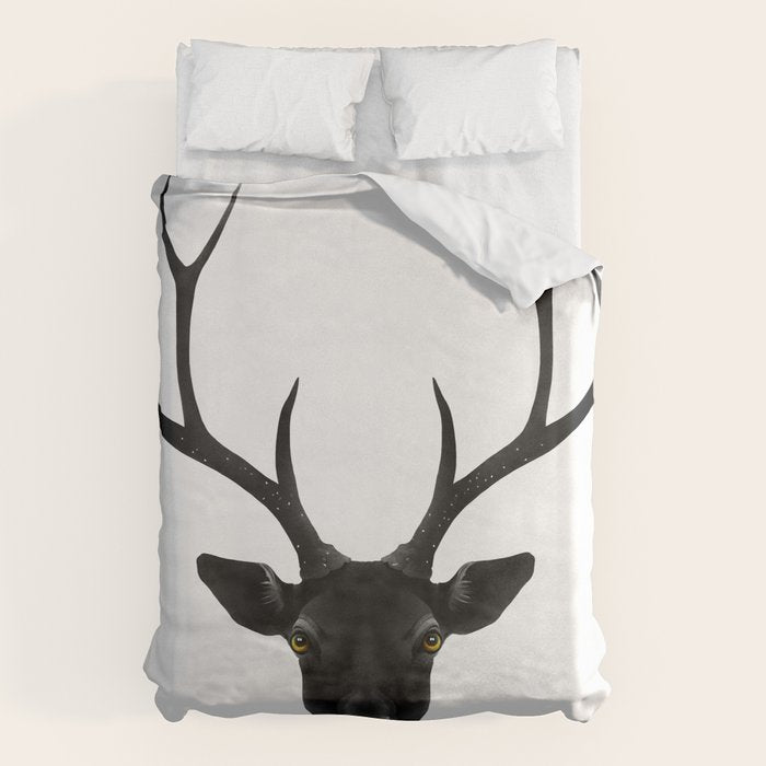 The Black Deer Duvet Cover Gallery Image 1