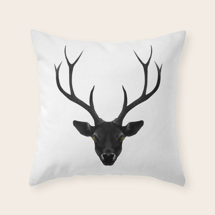 The Black Deer Throw Pillow Gallery Image 6