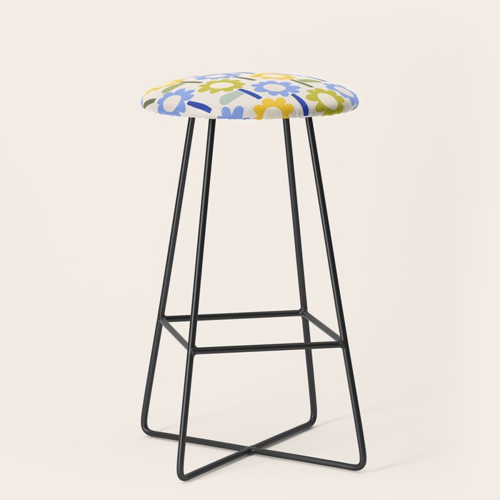 Lazy Daisy stitch - Spring Stool Gallery Image 1