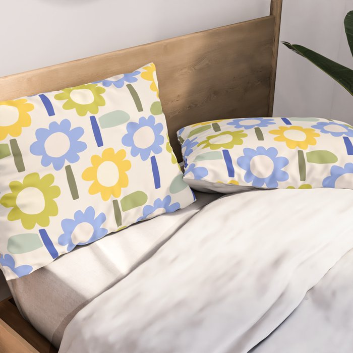 Lazy Daisy stitch - Spring Pillow Sham Gallery Image 2