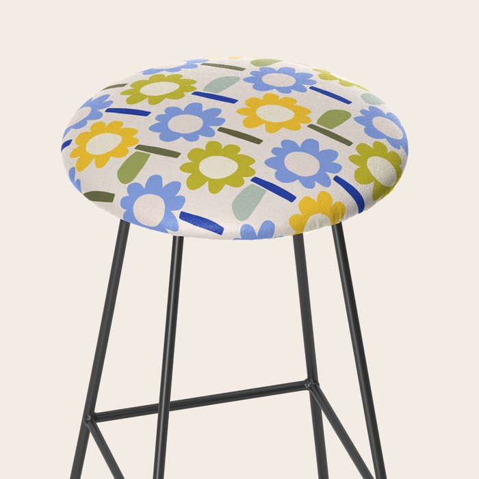 Lazy Daisy stitch - Spring Stool Gallery Image 2