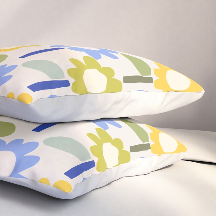 Lazy Daisy stitch - Spring Pillow Sham Gallery Image 3