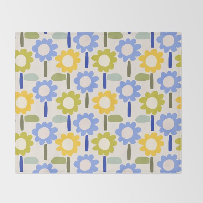 Lazy Daisy stitch - Spring Throw Blanket Gallery Image 2