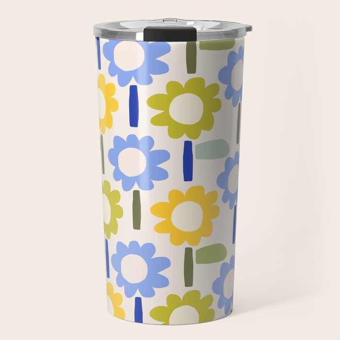 Lazy Daisy stitch - Spring Travel Mug Gallery Image 1