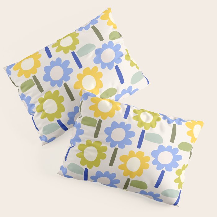 Lazy Daisy stitch - Spring Pillow Sham Gallery Image 3