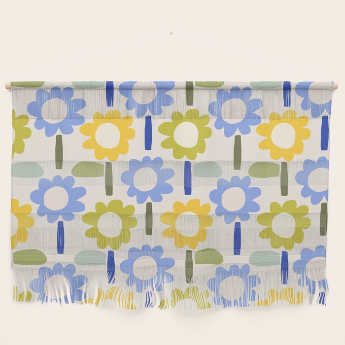 Lazy Daisy stitch - Spring Wall Hanging Gallery Image 1
