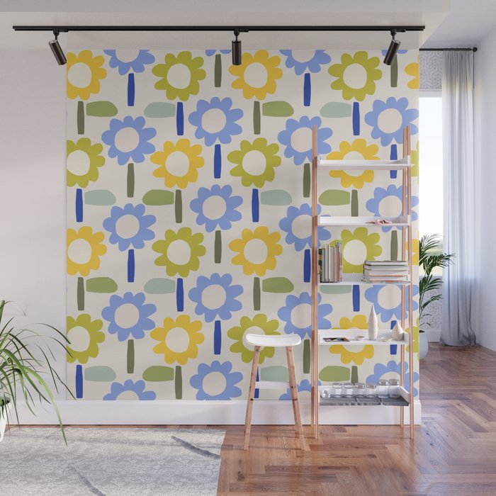 Lazy Daisy stitch - Spring Wall Mural Gallery Image 1
