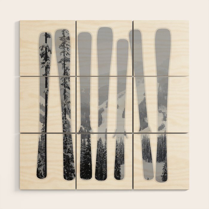 Morrisey Skis | Ski Designs | DopeyArt Wood Wall Art Gallery Image 1