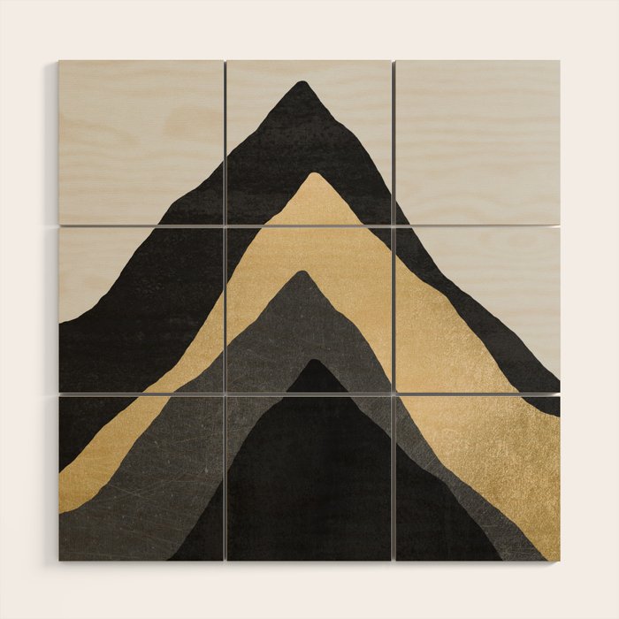 Four Mountains Wood Wall Art Gallery Image 1