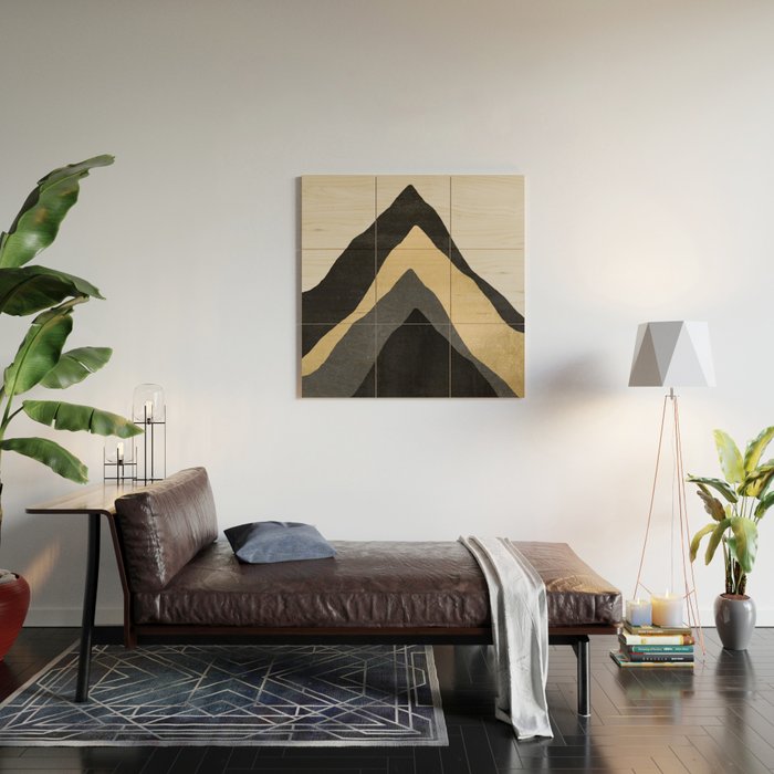 Four Mountains Wood Wall Art Gallery Image 2