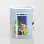 People on balconies Coffee Mug Gallery Image 4