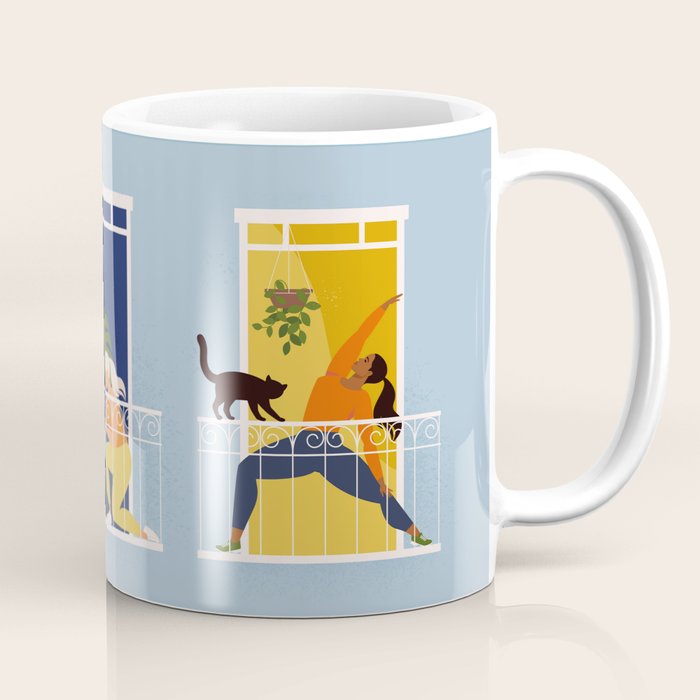 People on balconies Coffee Mug Gallery Image 1