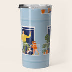 People on balconies Travel Mug Gallery Image 3