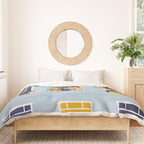 People on balconies Duvet Cover Gallery Image 3