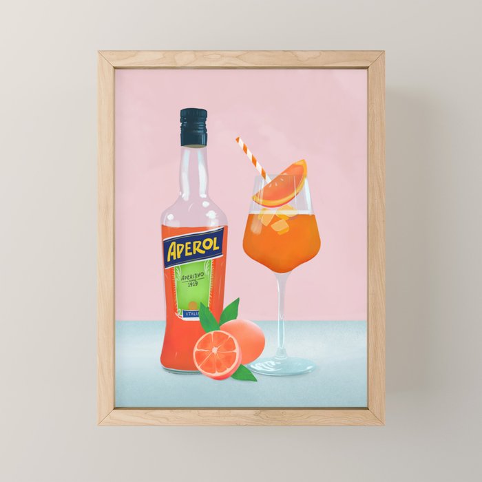 Aperol Spritz Mini Art Print Gallery Image 1