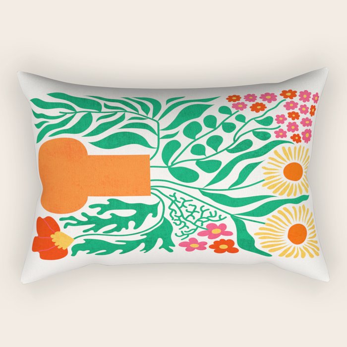 New York: Flower Market 01 | Botanica Edition Rectangular Pillow Gallery Image 2
