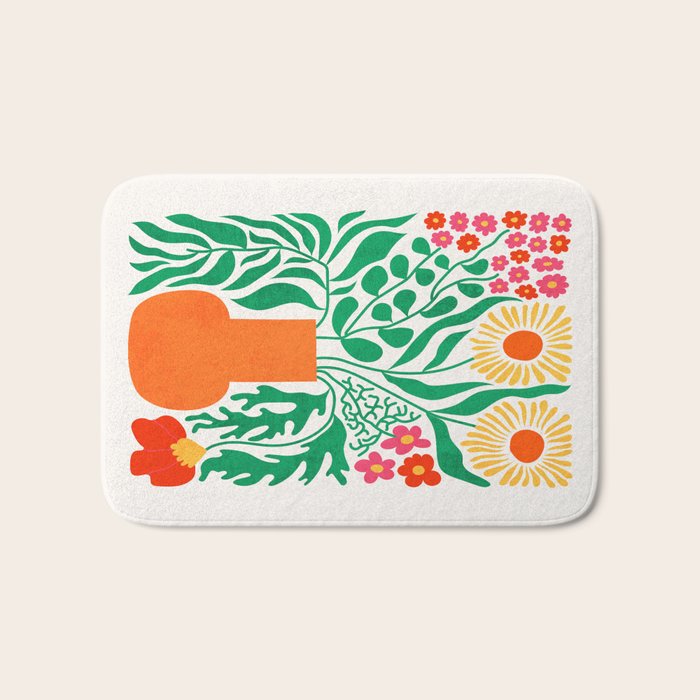 New York: Flower Market 01 | Botanica Edition Bath Mat Gallery Image 1