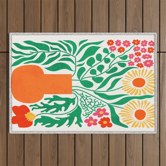 New York: Flower Market 01 | Botanica Edition Outdoor Rug Gallery Image 1