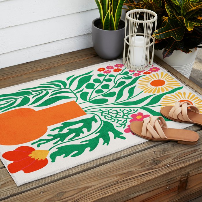 New York: Flower Market 01 | Botanica Edition Outdoor Rug Gallery Image 2