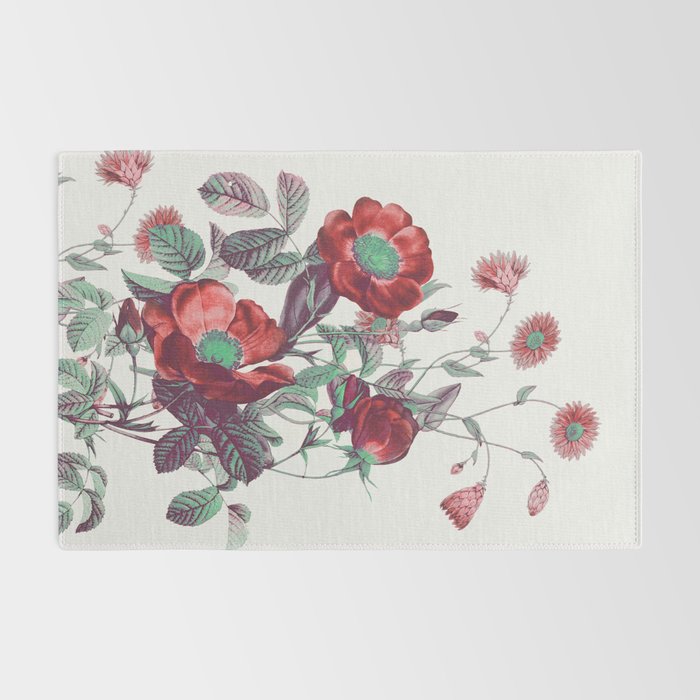 red flowers Rug Gallery Image 2