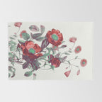 red flowers Rug Gallery Image 2
