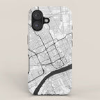 Detroit Map Gray iPhone Case Gallery Image 1
