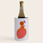 Fat Round Bird and Orange - Fuchsia and Grey Wine Chiller Gallery Image 1