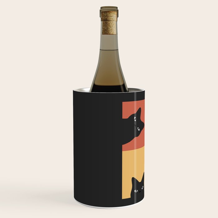 Black Cat Peeking 2x2 Wine Chiller Gallery Image 2