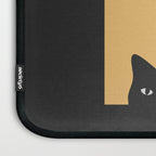Black Cat Peeking 2x2 Laptop Sleeve Gallery Image 3