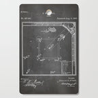 Baseball Patent - Sports Fan Softball Baseball Art - Black Chalkboard Cutting Board Gallery Image 1