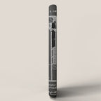 Baseball Patent - Sports Fan Softball Baseball Art - Black Chalkboard iPhone Case Gallery Image 2