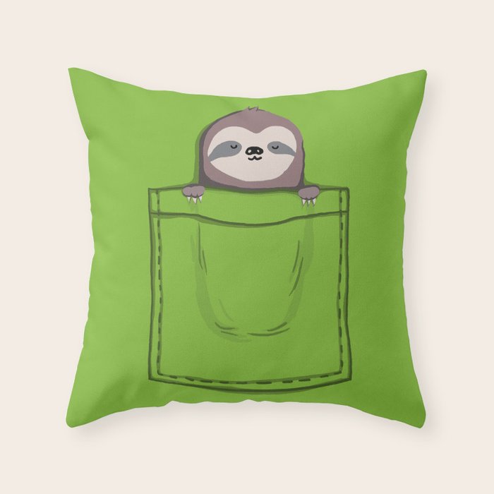 My Sleepy Pet Throw Pillow Gallery Image 6