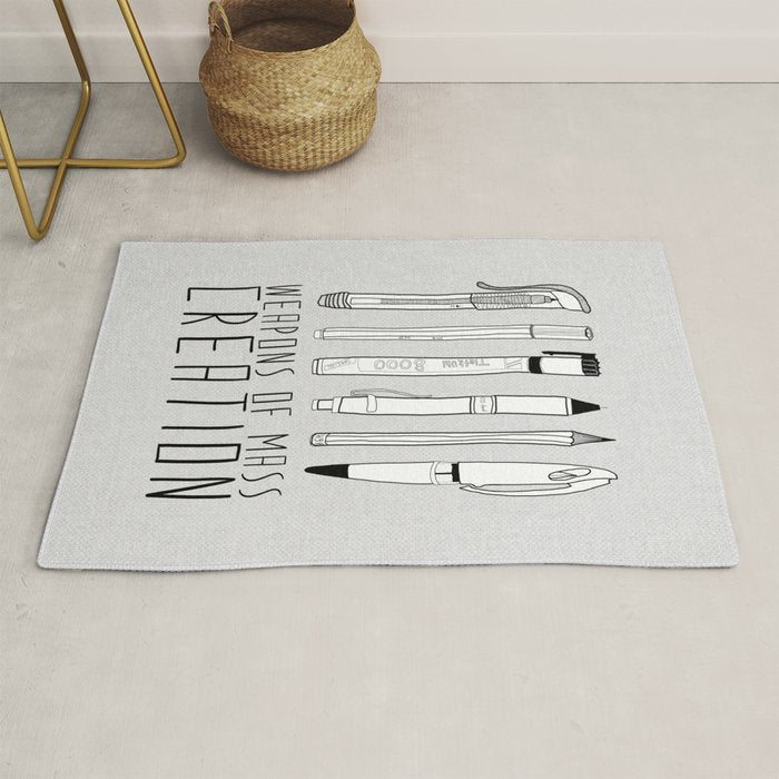 weapons of mass creation Rug Gallery Image 1