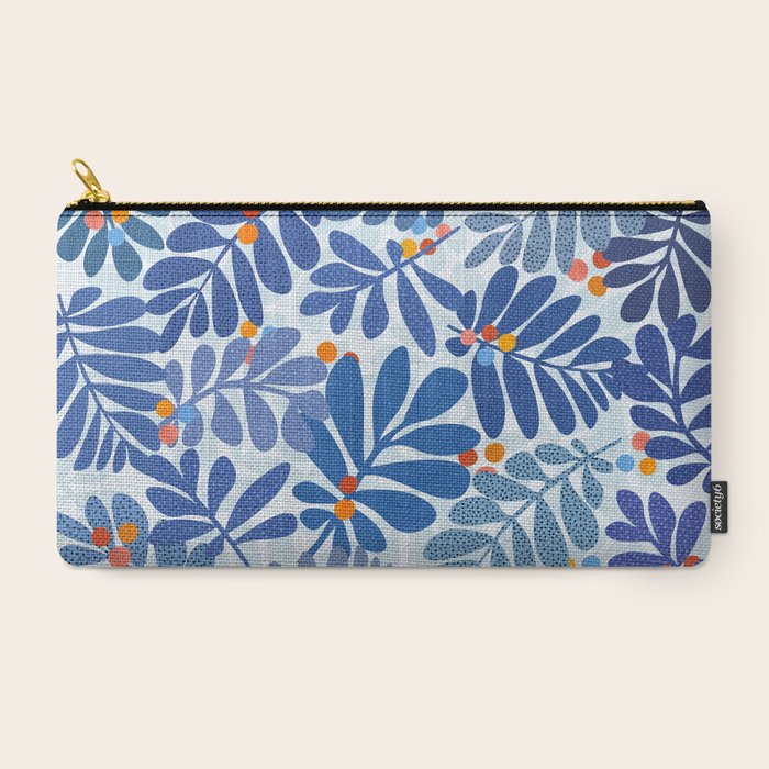 Mid Century Winter Blues Carry All Pouch Gallery Image 2