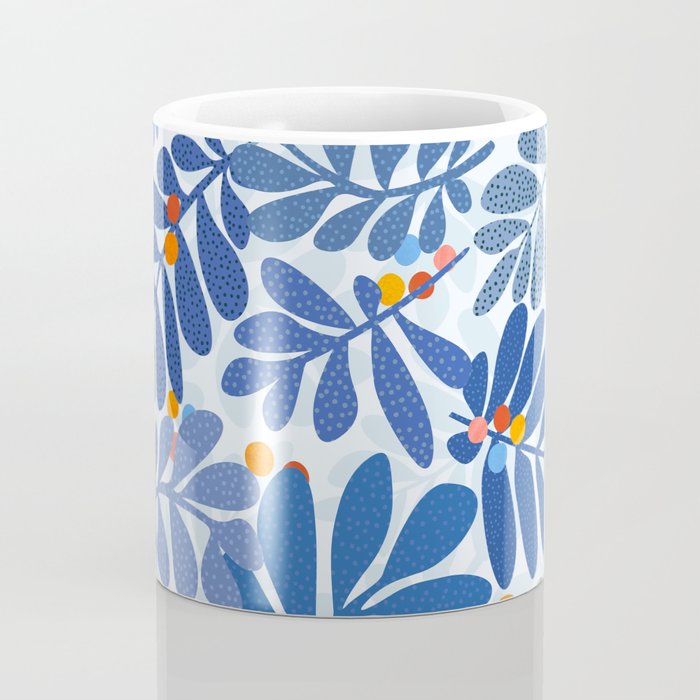 Mid Century Winter Blues Coffee Mug Gallery Image 4
