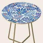 Mid Century Winter Blues Side Table Gallery Image 2