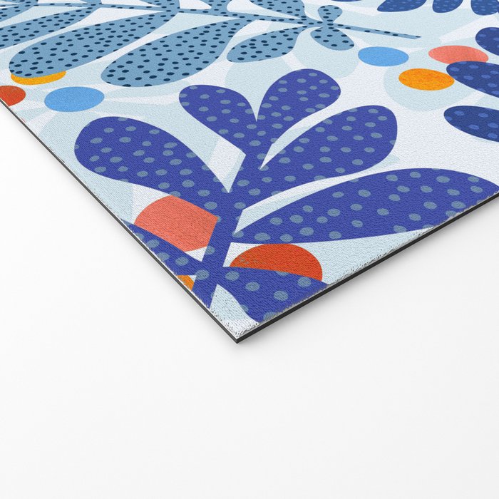 Mid Century Winter Blues Welcome Mat Gallery Image 2