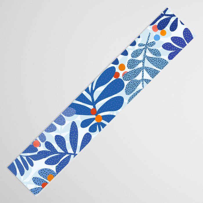 Mid Century Winter Blues Table Runner Gallery Image 3